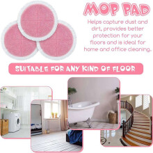 12 Pcs Replacement Cleaning Pads Spin Electric Mop Pads Replacement Electric Mop Cleaning Pads Mop Accessories for Home