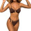 Ensemble bikini deux pièces pour femmes, ensemble de-marron M 1