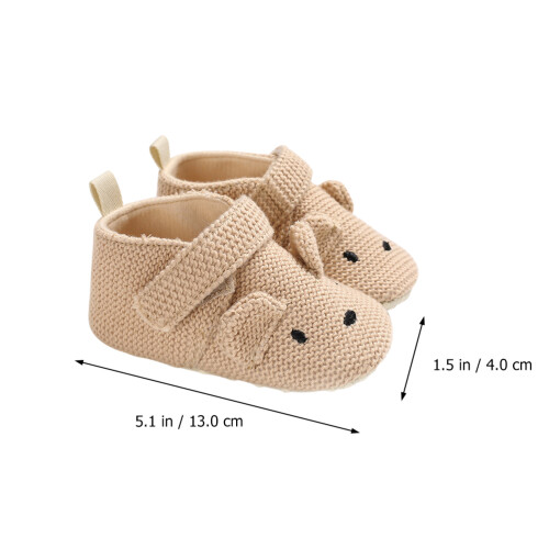 1Paire Chaussures Bébé Automne Confortables Coton Clair 1