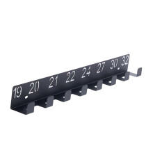 Heavy Duty Wall Mounted Wrench Organizer with Numbered Hooks, Metal Tool Rack for Garage Storage