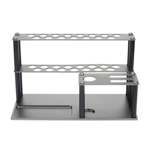 Aluminium Alloy Tool Organizer Screwdriver Holder Rack with Rust Storage for Workbench Blue 2