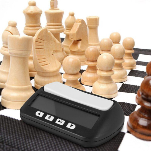 6X Chess Clock, Digital Chess Timer & Game Timer, 3-In-1 Multipurpose Portable Professional Clock Black 2
