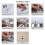 2X 3D Clock Hands,DIY Large Clock Movement Mechanism Needles,Wall Accessories Part Replacement,Silver 5