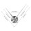 2X 3D Clock Hands,DIY Large Clock Movement Mechanism Needles,Wall Accessories Part Replacement,Silver 8