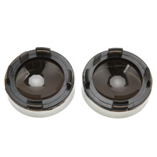 Motorrad Blinkerglasabdeckung vorne/hinten Chrom Rauchfarben für Touring 2000+