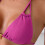 Dames bikiniset met halterhals en bandjes,-Legergroen L 5