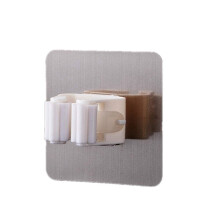 4 Pack Wall Mount Mop and Broom Holder SpaceSaving Organizer Rack for Kitchen Storage