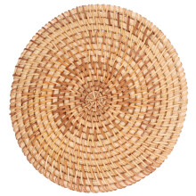 Woven Round Rattan Placemat 16cm for Hot Dishes and Large Vessels