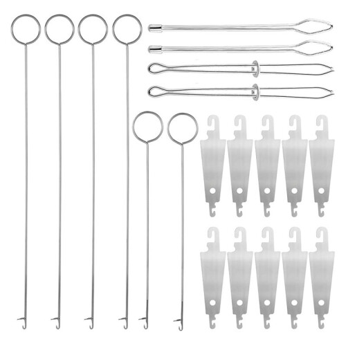 20pcs Sewing Ring FlipperHook, Sewing Loop Turner Hooks Drawstring Threader Tool for Fabric Coats Jackets Hoodies