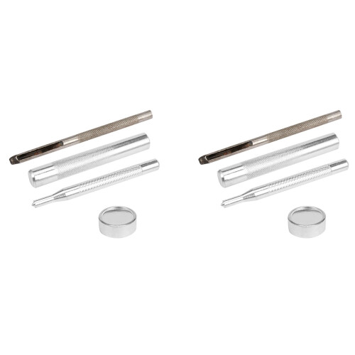 8PCS 831 Type Metal Snap Fasteners Press Studs Button Installation Tools Hand Punch Tool Set DIY Materials Accessories