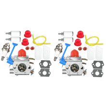 2X Carburetor Gaskets Filters Kit for 124L 125L 125Ld 128C 128Cd 128L 128Ld 128R Trimmer