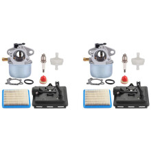 3X 799868 Carburetor with 496116 795259 Air Filter Base Compatible with 124L02 124T02 124T05 124T07 Carb Engines