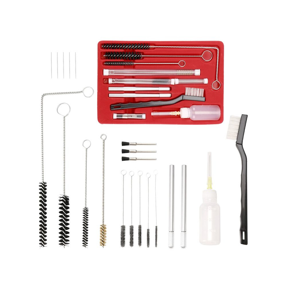 1Set Air Brush Spray Cleaning Kit Car Paint Sprayer Cleaning Brush Pneumatic Paint Sprayer Detail Cleaning Repair Tool 6033335210640