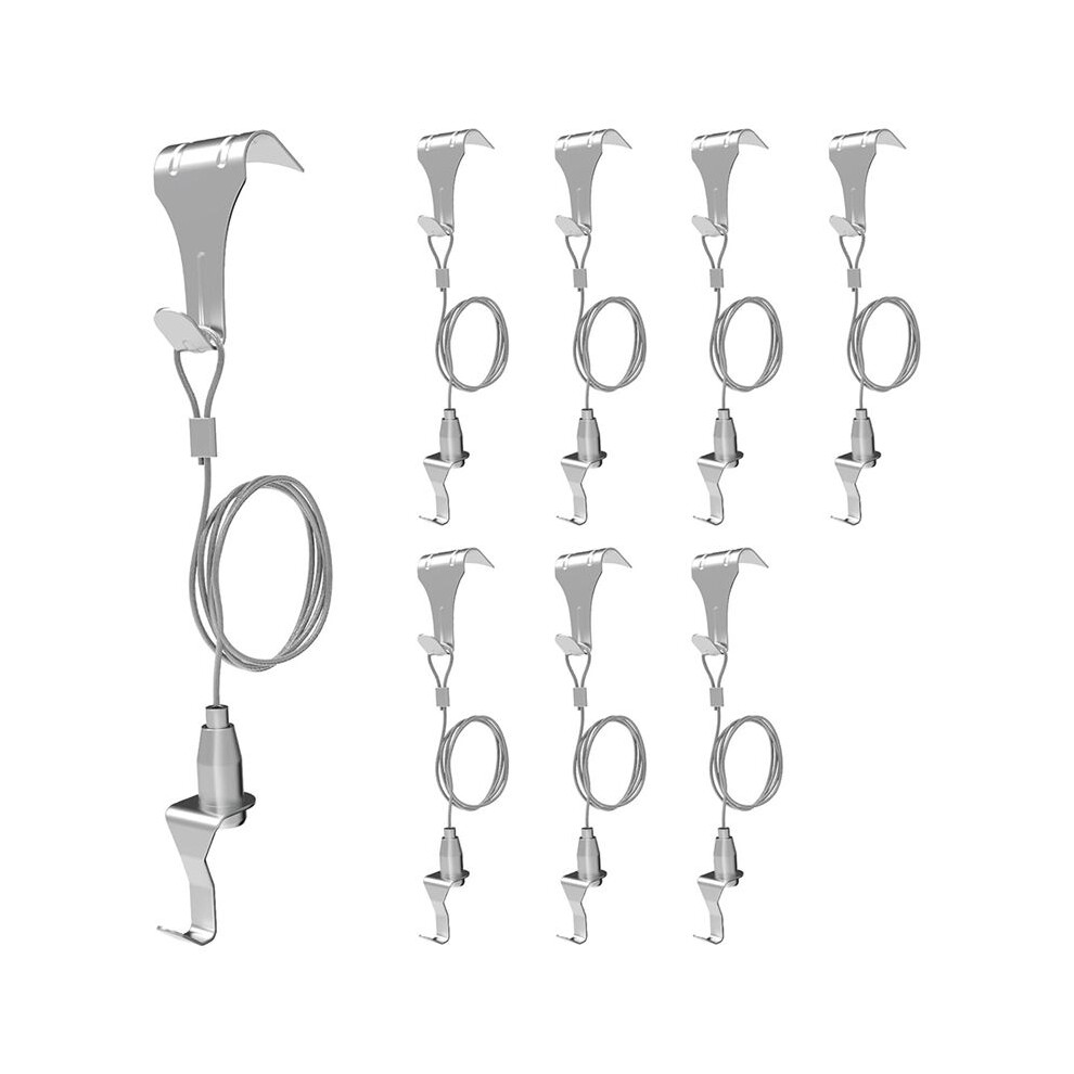 8 Pcs Picture Rail Hanging System,Picture Rail Hooks Molding Hooks Picture Rail Hangers 4711045275211