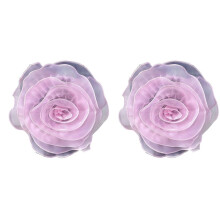 Rosa, Mehrlagig, Dreidimensionale Gaze-Blumen-Ansteckblume, Hochzeitskleid-Applikation, Dekoration, DIY, Dekorative Blumen
