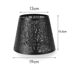 2X Small Lamp Shade, Metal Lampshade with Pattern of Trees for Table Chandelier Wall Lamp White