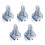 5X 20-Point Shaft Detents Encoder and 360 Degree Rotary with Push Button  + Silver 1