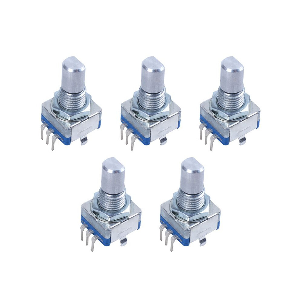 5X 20-Point Shaft Detents Encoder And 360 Degree Rotary With Push Button + Silver 4714075607410