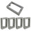 1/2inch Single Gang Outlet Box Extender-Electrical Box Extender Solution for Electrical Outlet Box Switches & Outlets 1