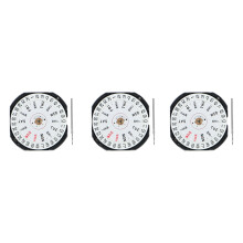 3X Uhren Zubehör VX33E Uhrwerk VX33 Drei Pin Doppel Kalender Fenster Quarzwerk Ohne Batterien