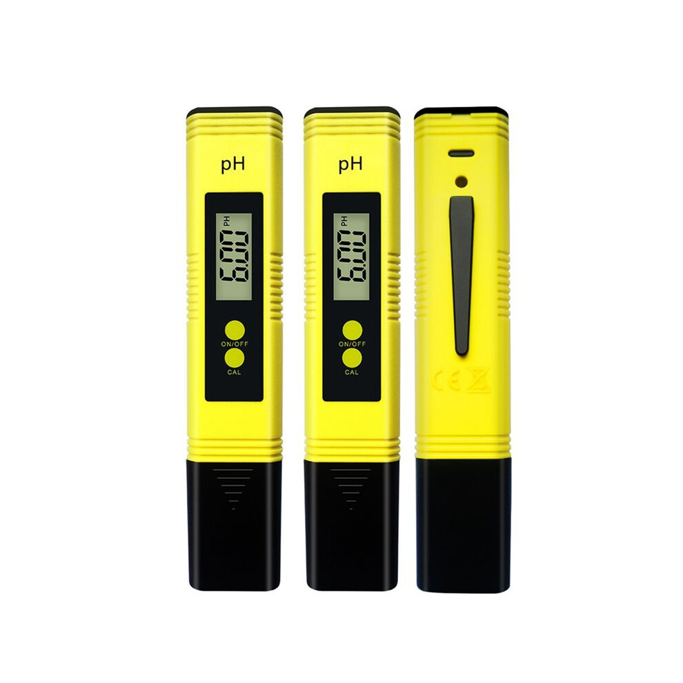 Yellow Ph Value Test Pen, Ph Tester 0.01 High-Precision Water Quality Tester, Measuring Range 0-14 Ph 4712829823345