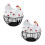 White Ceramic Iron Fruit Storage Basket 19.522cm Kitchen Decor 7