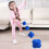 Durable Rubber Hexagonal Bounce Ball Reflex & Speed Trainer 10cm Lightweight 13