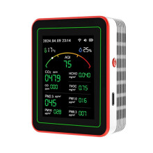 Tuya WiFi 15-in-1 Air Quality Detector Household Portable PM0.3 PM1.0 PM2.5 PM10 CO CO2 Tester with Alarm Function