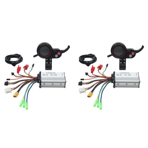 2X 48V 500W Controller MR-100 LCD Display Meter Dashboard Kit für  M4 Elektroroller ZubehöR