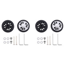 Luggage Wheels Replacement 50mm x 13mm Kits Universal Environmentally Friendly PU Luggage Repair 2 Pair