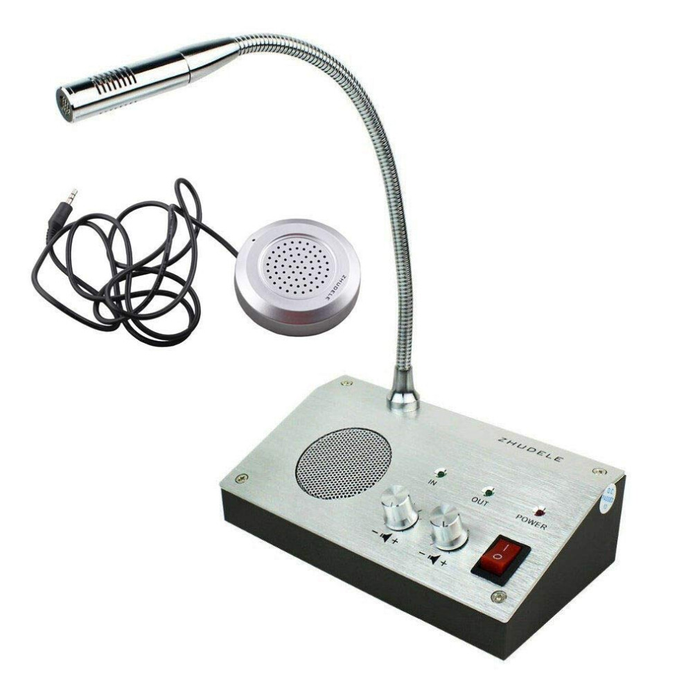 Window Intercom System With Clear Twoway Communication, Adjustable Volume, For Bank And Office Use 9330225949985