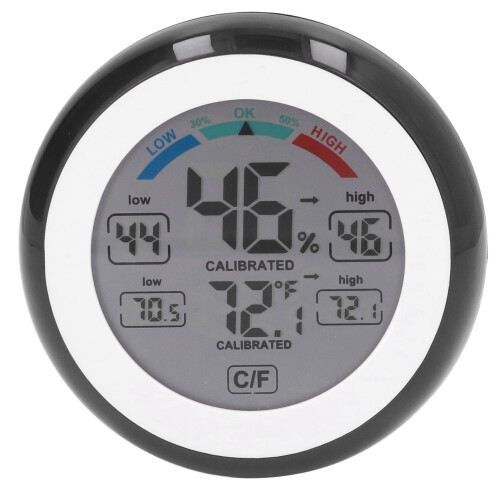Wireless Indoor Outdoor Thermometer Hygrometer, 85mm Touch Screen 1