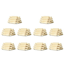100X Wooden Rolling Pin 6 Inches Long Kitchen Baking Rolling Pin Small Wood Dough Roller for Children Fondant Pasta