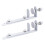2Pcs Durable Iron Pegboard Hooks and Rack Set for Home Organization, Adjustable Tool Installation 1