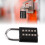 Waterproof 10-Digit Combination Security Padlock for Outdoors, Black 1