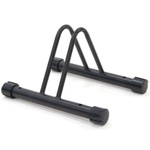 Bicycle Stand with Stable Upright Support, 5Level Adjustable Single Bike Storage Rack, Small Black
