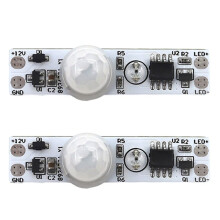 2X 5-24V 12V PIR Motion Sensor Module Human Movement Sensor Detector Controller Module