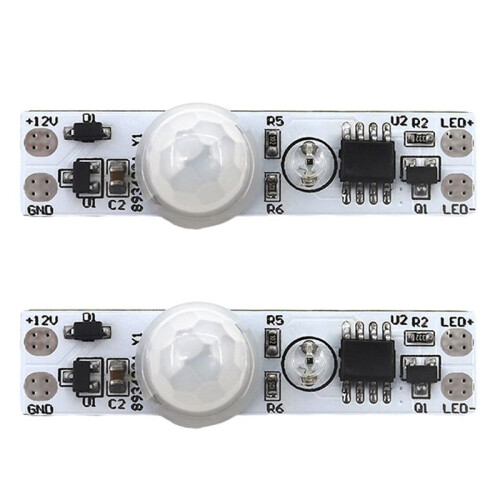 2X  5-24V 12V PIR Motion Sensor  Module Human Movement Sensor Detector Controller  Module