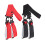 Adjustable Ski and Snowboard Carry Strap, 2pcs Durable Shoulder Handles, Black Red 130cm 1