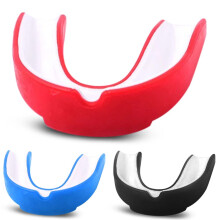 Sports Mouth Guard for Braces with Double Layer Protection and Impact Absorption, Youth and Adult Black