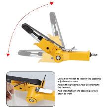 3/8inch Pneumatic Belt Sander Air Belt Grinder Sanding Machine for 20x520mm
