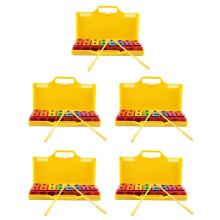 5Satz 8 Anmerkungen Chromatische Xylophon-Glockenspiel-Resonatorglocken mit Gelbem Gehäuse