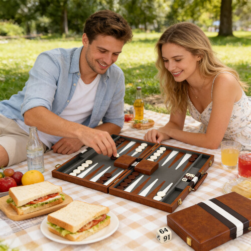 Educational Strategy Backgammon Set Designed To Enhances 1