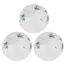 3X 30cm Lampshade Paper Lantern Oriental Style Light Decoration Chinese , Bamboo