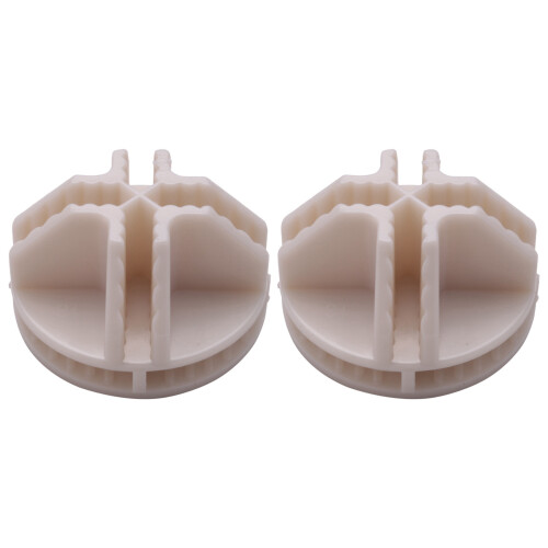 40 Pcs Grid  Connector Abs Connectors for Wire  Storage Shelving (White)