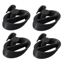 80X Écharpe Châle Tie Holder Organisateur Ovale en Plastique Cintres Stockage Cintres Noir