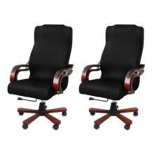2X Office Chair Cover Computer Chair Boss Chair Cover Modern Simplism Style High Back Large Size (Chair Not Included)