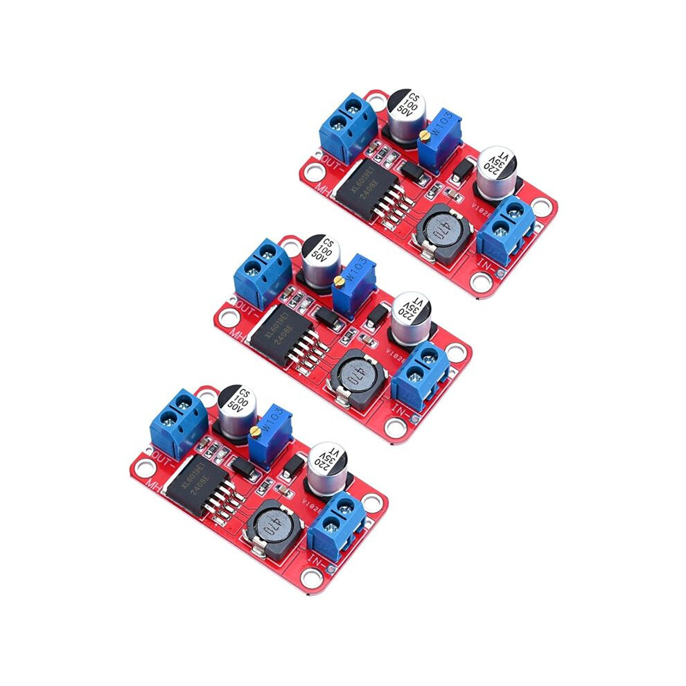 3-Pack Xl6019 - Adjustable Boost Power Module 5A High Power Current To Boost 5V 6V 12V 24V 3-35V To 5-40V 6032462481794