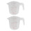 2X 500Ml Home Lab Measuring Jug Pitcher Plastic Handle pour Spout Container 1