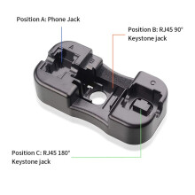 Universal RJ45 Cat6/Cat5E/Rj11/12 for Jack Punch Down Stand Wiring Tool Module Holder